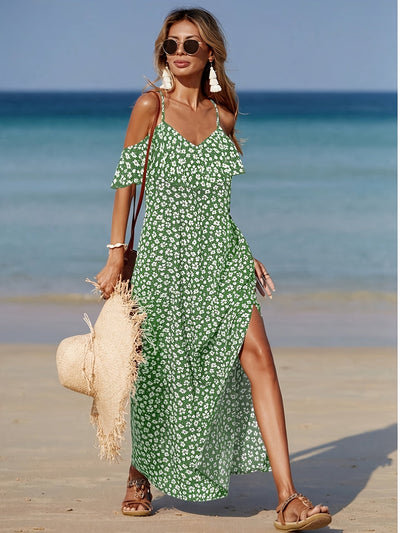 Consuelo - Schulterfrei Kleid Mit Blumenprint