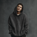 Fabian | Moderner Hoodie für Männer im Alltag – Dunkelgrau