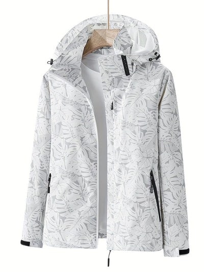 CALSEY | WASSERDICHTE WINDJACKE MIT TARNMUSTER