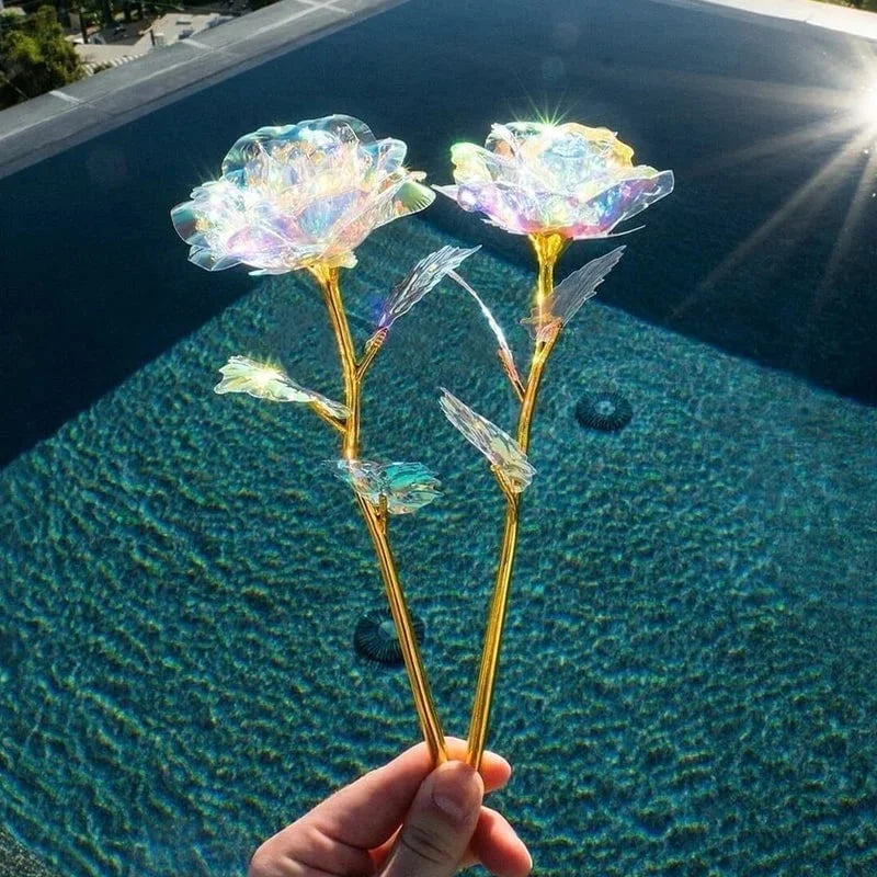 GlowPetal – Bunte Kristall Rose