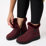Dagwina | Damen Wasserdichte Winterstiefel Gefüttert – Rot