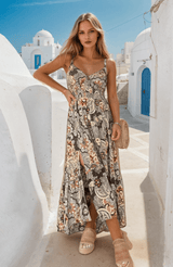 Daisy | Damen Blumenkleid Spaghettiträger – Florales Sommerkleid Strand & Party 2026 – Blumen
