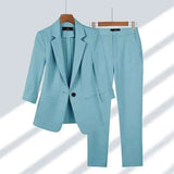 Damen Anzug Set – Blau