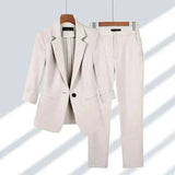 Damen Anzug Set – Beige