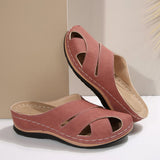 Marie | Damen Atmungsaktive Komfort Plateau Sandalen – Rosa