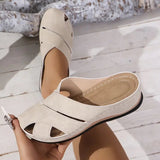 Marie | Damen Atmungsaktive Komfort Plateau Sandalen – Beige