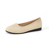 Damen Ballerina Freizeitschuhe – Creme