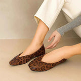 Damen Loafer Leopardenprint Klassik – Braun
