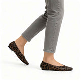 Damen Loafer Leopardenprint Klassik – Dunkelbraun