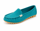 Damen Loafer Slip On Casual – Petrol