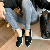 Damen Loafers Casual – Schwarz