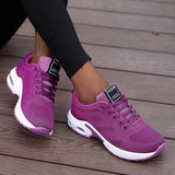 Lena | Damen Orthopädische Atmungsaktive Schnür-Sneaker – Lila