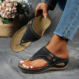 Frieda | Damen Orthopädische Sandalen mit Fußbett – Schwarz