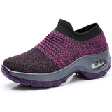 Greta | Damen Orthopädische Slip-On Sneaker Luftpolster – Lila