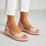 Elisabeth | Damen Sandalen Ergonomisch Gepolstert Slingback Komfort – Hellrosa