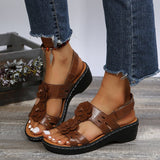 Damen Sandalen Freizeit Komfort – Braun