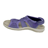 Damen-Sandalen mit offener Zehenpartie, Bungee-Kordelzug und Fersenriemen – Lila