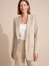 Elisabeth | Damen Schlaghosen-Blazer-Anzug elegant zweiteiler – Beige