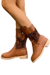Damen Schnürstiefel – Braun