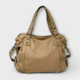 Sophie | Damen Schultertasche Leder-Optik Hobo-Stil – Khaki