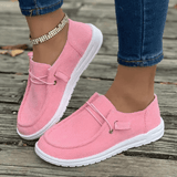 Damen Slip-On Schuhe Flach – Rosa