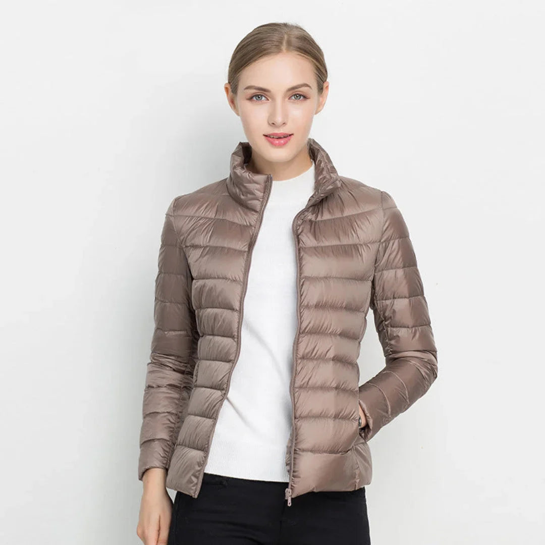 Damen Steppjacke mit leichter Fütterung und Stehkragen