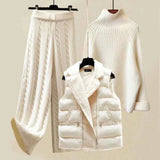 Damen Winter Outfit Set – Beige