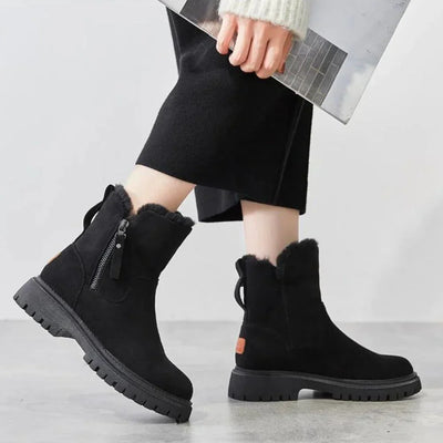 Damen Winterboots mit Futter und robuster Sohle
