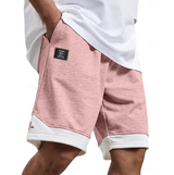 Dario | Herren Sweatshorts Relaxed Fit mit Kordelzug – Rosa