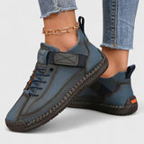 Jessica | Damen Lässig Schicke Bequeme Schnürsneaker – Dunkelblau