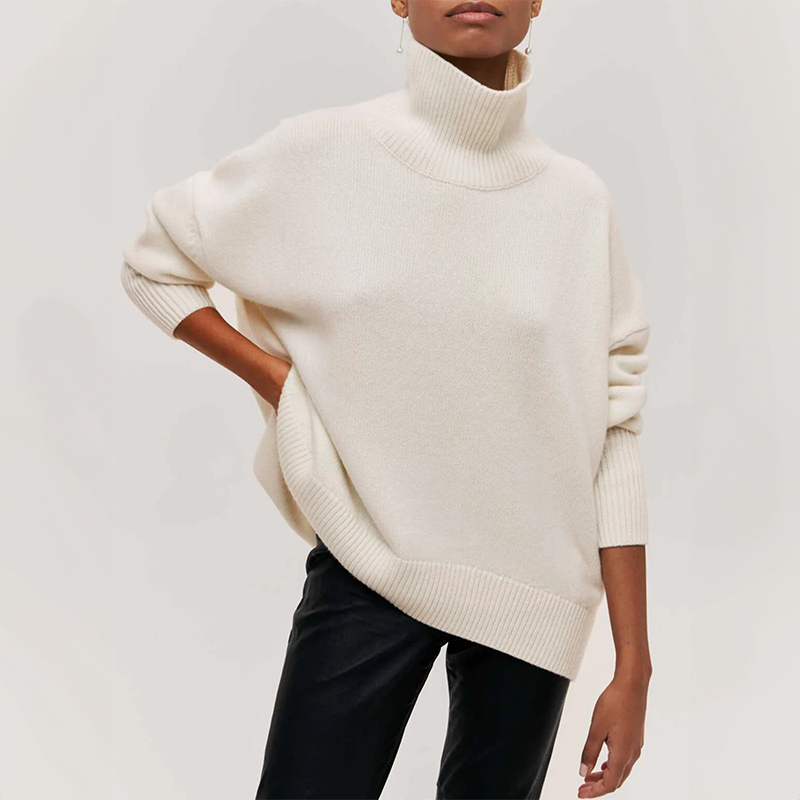 Damia™ - Hygge-smarte Rollkragenpullover in Kamel