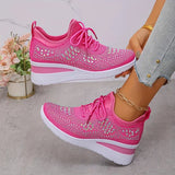 Sophie | Damen-Sneaker funkelnd & stylisch modern – Hellrosa