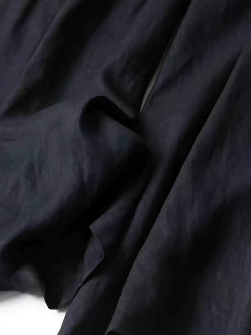 Anina - Weite Beine Leinen Hose