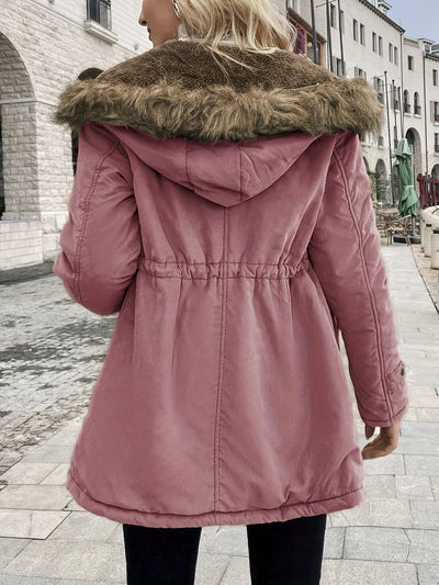 Elegante Warme Lange Parka Winterjacke mit Taschen für Damen | Ideal für den Winter