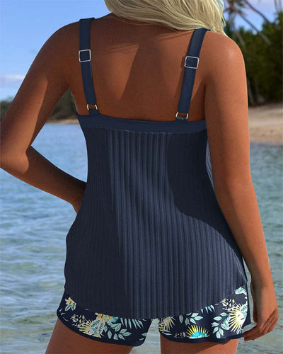 Elvia – Elegantes Tankini Set mit Blumen Drucken