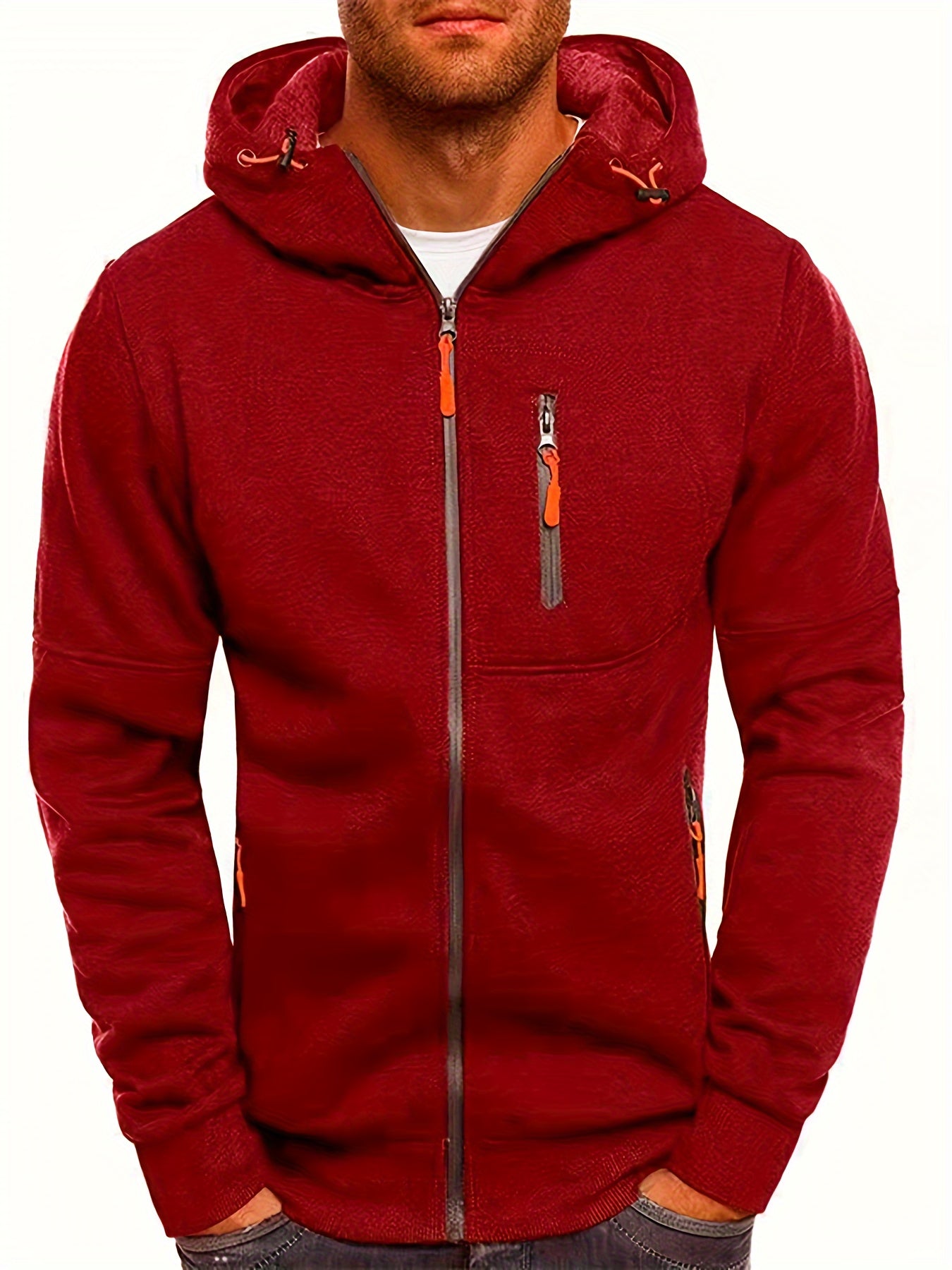 Cayden | Strickjacke mit Kapuze aus Fleece