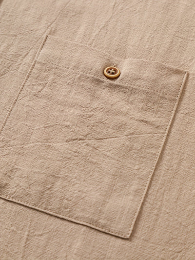 Tejada - Lässiges Baumwollhemd Mit Tasche