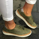 Orthopädische Slip-On-Sneaker für Damen mit Fußgewölbestütze – Grün