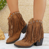 Dorle | Damen Cowboy Stiefel mit Fransen Westernstiefel – Style 5