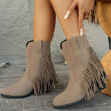 Dorle | Damen Cowboy Stiefel mit Fransen Westernstiefel – Style 7