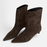 Helena | Stilvolle Damen Stiefeletten niedrig elegant – Braun