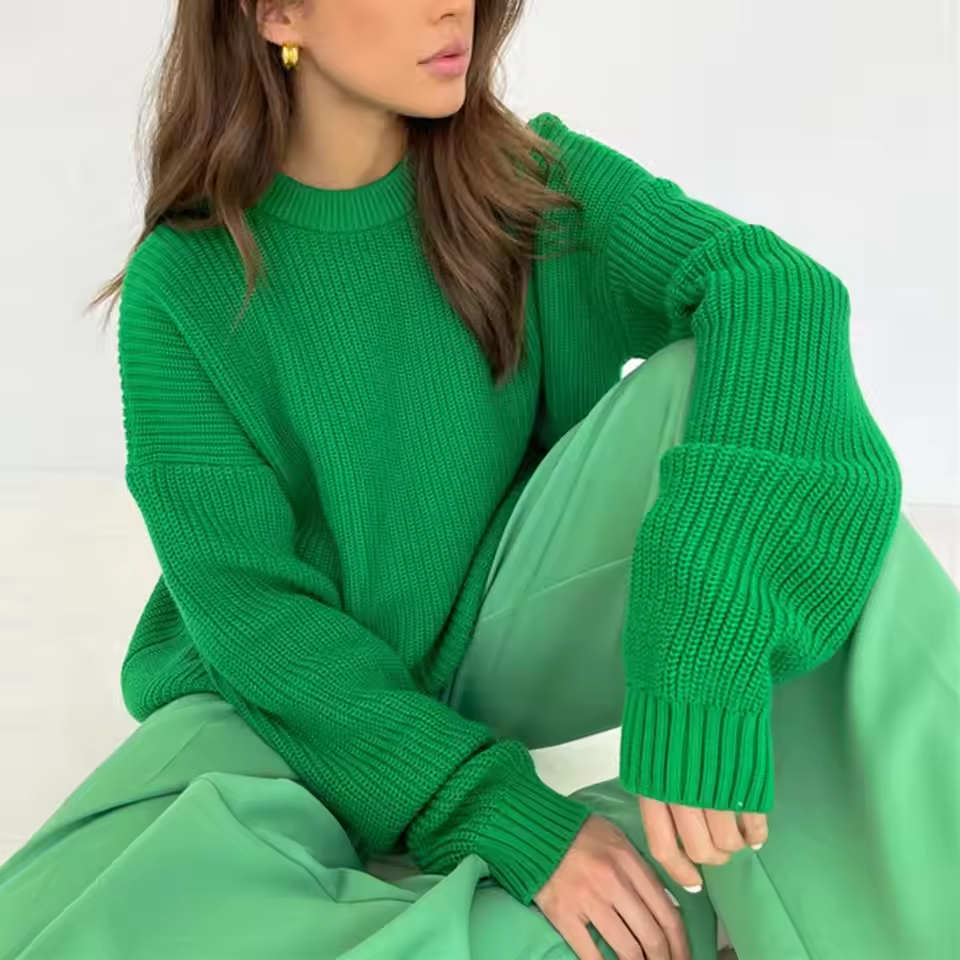 Daniela® | Kuscheliger Strickpullover mit Rundhalsausschnitt