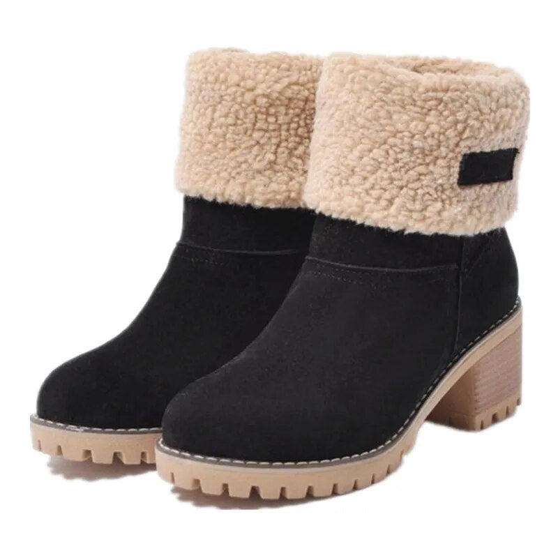 Bequeme Winter Knöchelstiefel mit Wollfutter für Damen | Ideal für das tägliche Tragen