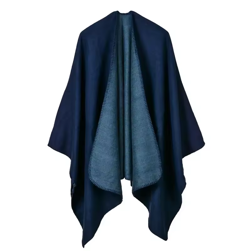Elke® | Warmer Poncho mit fließendem Schnitt