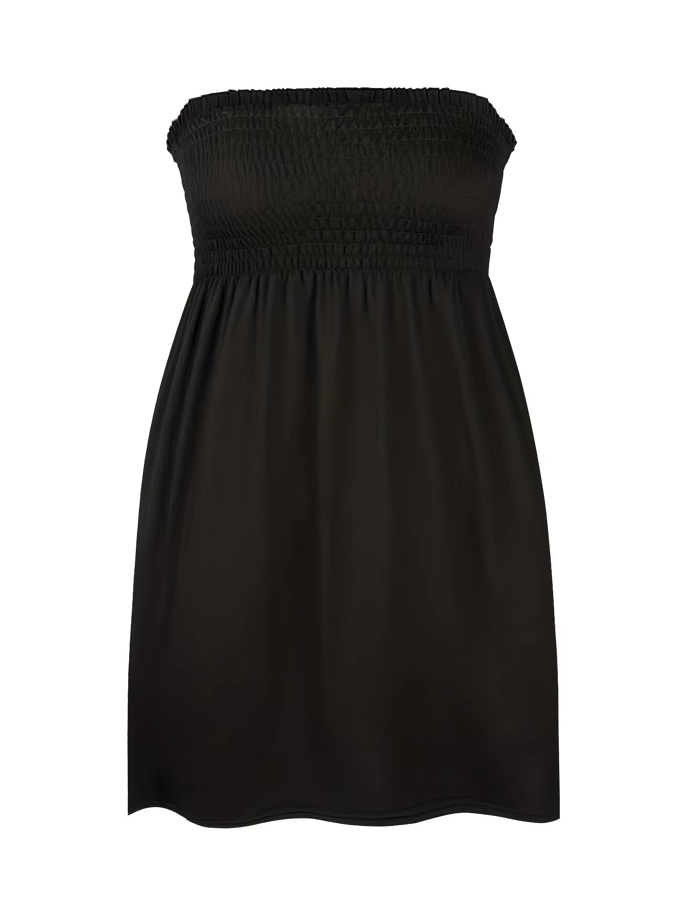 Traudel® | Schulterfreies Stretchkleid mit Smok-Detail