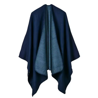 Elke® | Warmer Poncho mit fließendem Schnitt