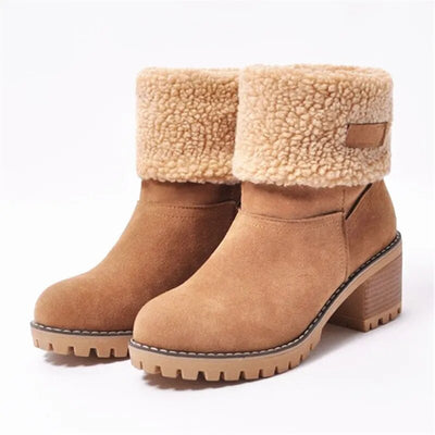 Bequeme Winter Knöchelstiefel mit Wollfutter für Damen | Ideal für das tägliche Tragen