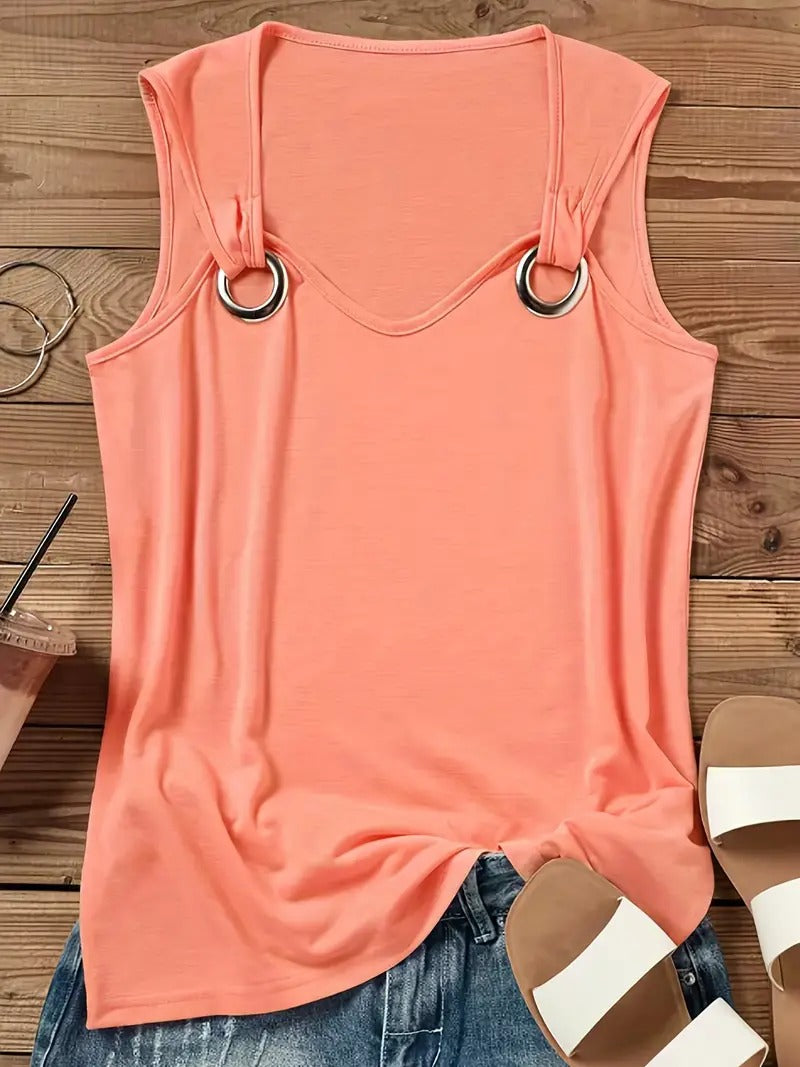 Vivian - Schickes ärmelloses Sommer-Top