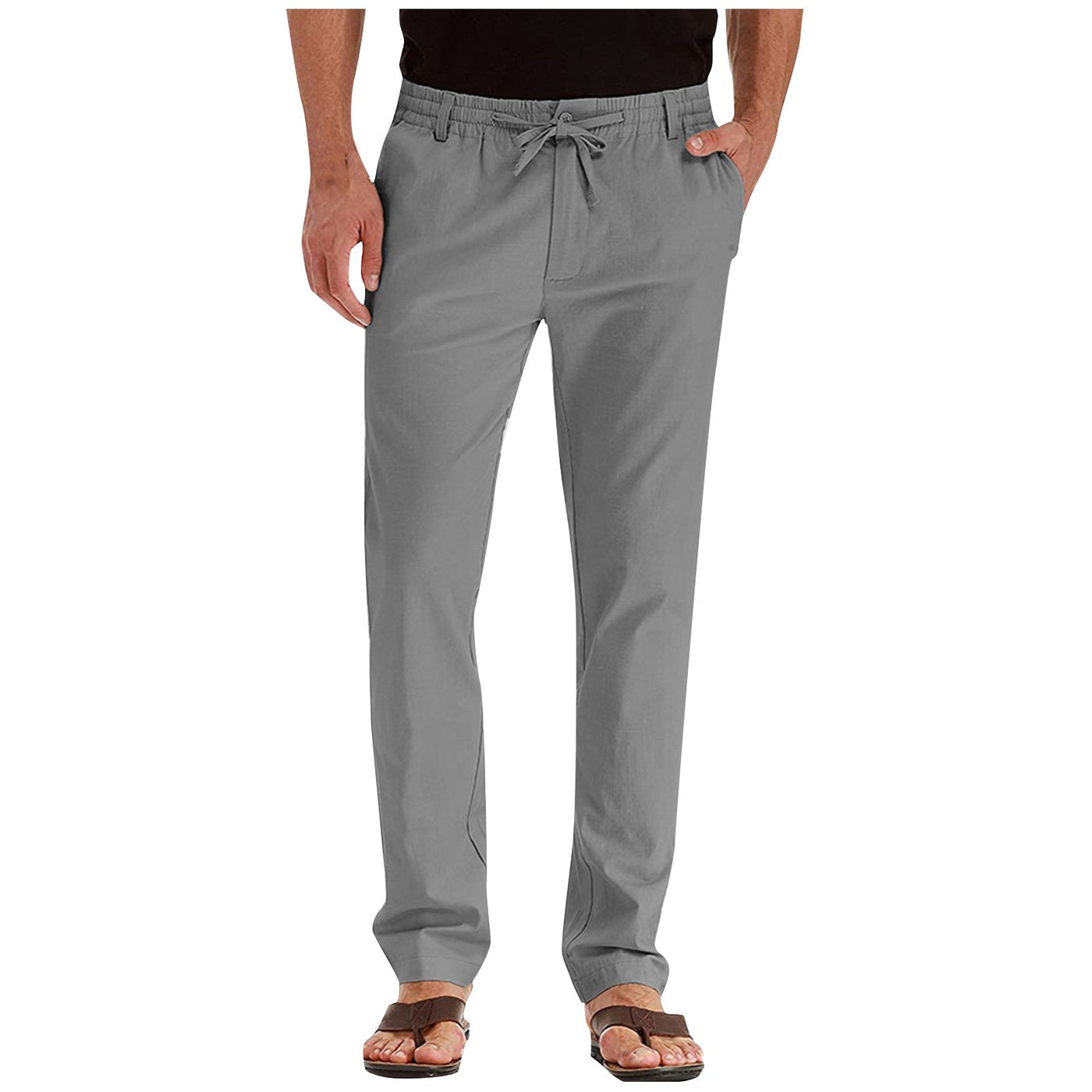 Herren Kordelzug Freizeit Hose | Gerades Bein