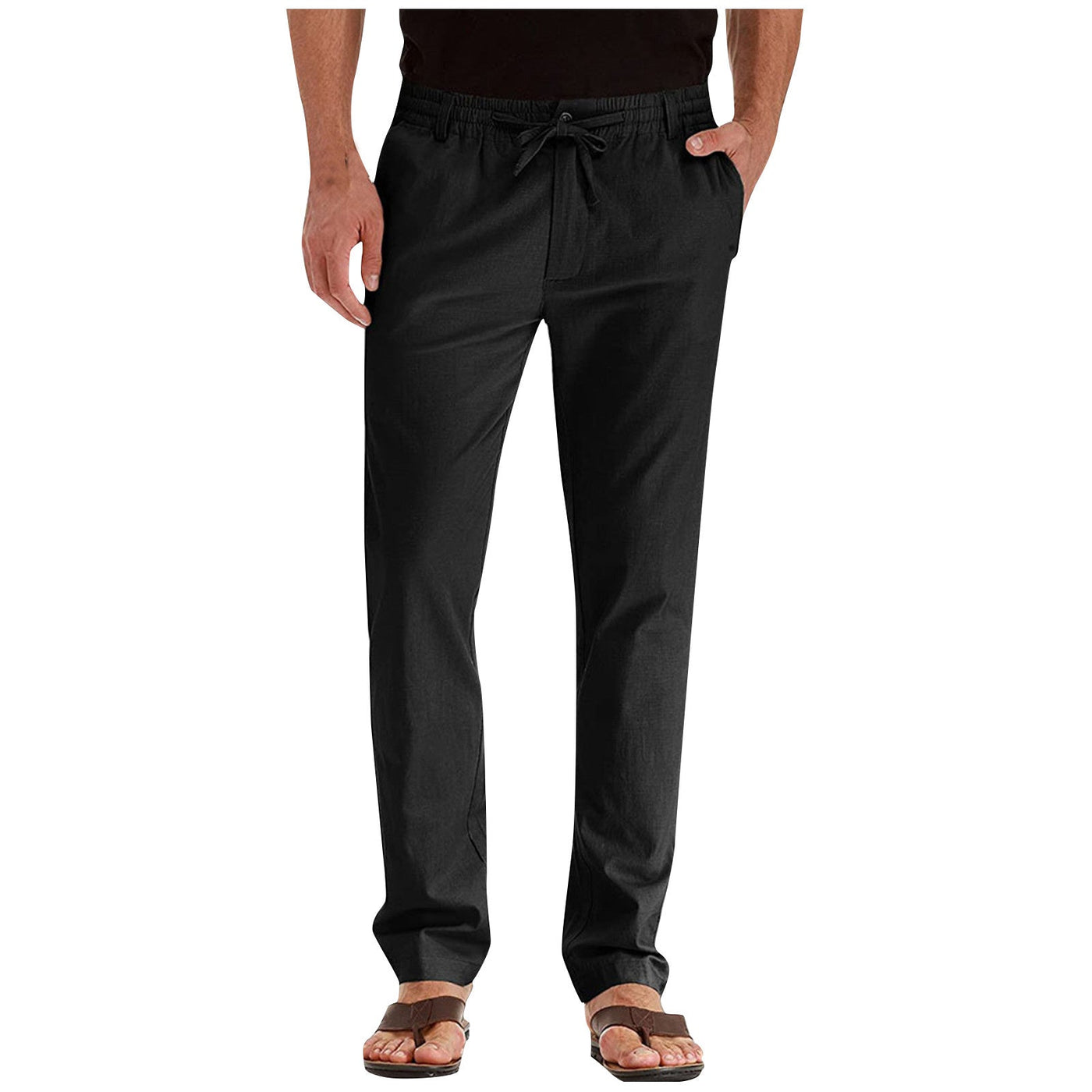 Herren Kordelzug Freizeit Hose | Gerades Bein